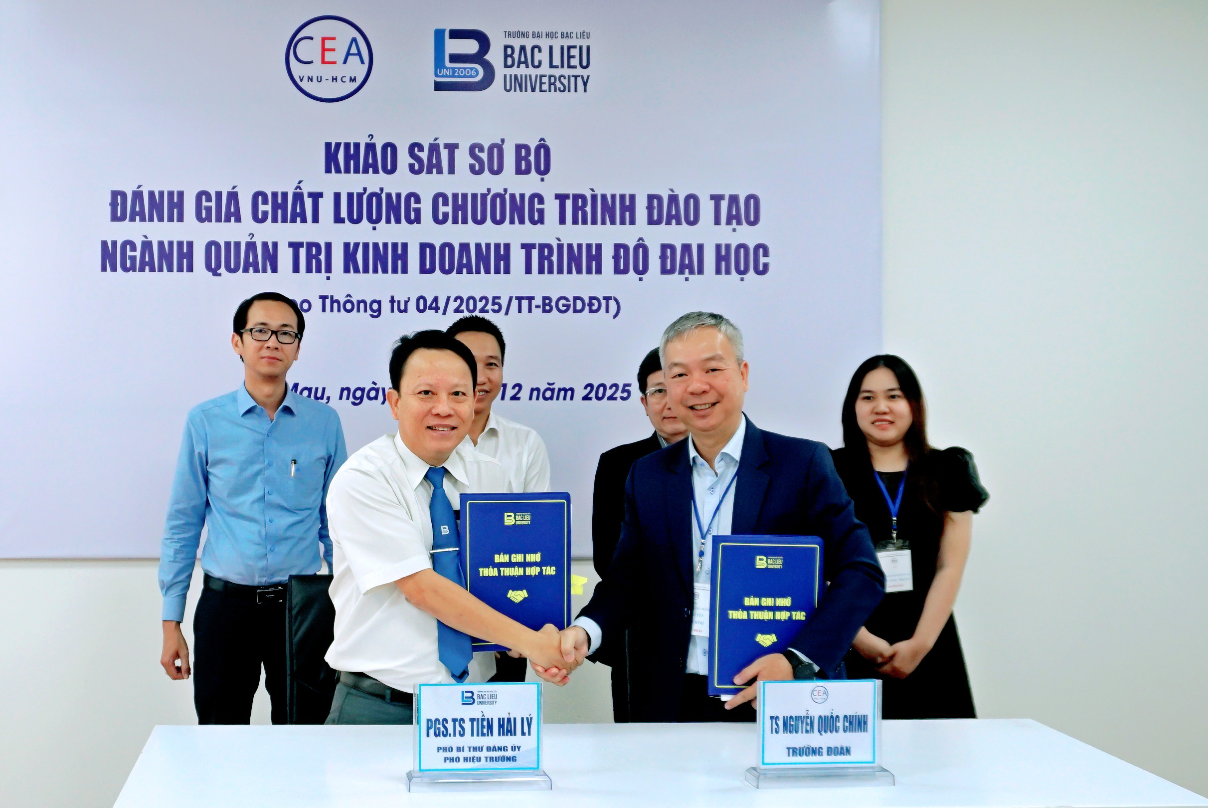 Khảo sát sơ bộ phục vụ Kiểm định chất lượng chương trình đào tạo ngành Quản trị kinh doanh theo thông tư 04/2025/TT-BGDĐT tại Trường Đại học Bạc Liêu